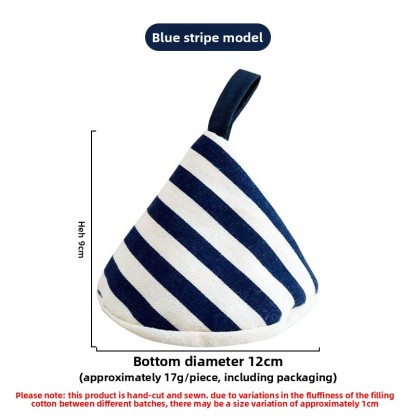 Wholesale polka dot striped pot cover, triangular anti-scald pot cover, heat-insulating triangular clamp, polka dot pot cover, enamel pot handle cover-Lovesyouforever