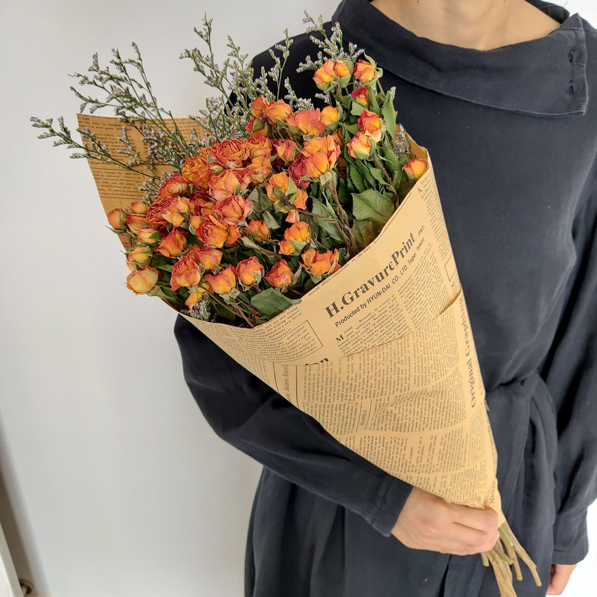 Direct shipment from the base: multi-head rose dried flower bouquet, daisy, teddy, sunflower, rose dried flowers, real flowers wholesale-Lovesyouforever
