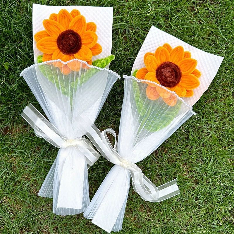 Sunflower bouquet made of twist sticks, handmade twist flowers, gift for teachers, Mother's Day, Valentine's Day, 520 Day, Teachers' Day-Lovesyouforever