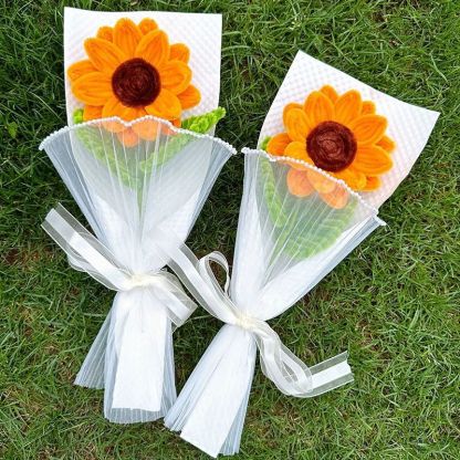 Sunflower bouquet made of twist sticks, handmade twist flowers, gift for teachers, Mother's Day, Valentine's Day, 520 Day, Teachers' Day-Lovesyouforever