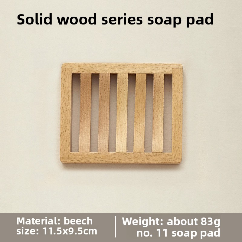 Exquisite beech and black walnut wood soap dish, handmade soap holder, Japanese-style draining double-layer wooden soap tray-Lovesyouforever