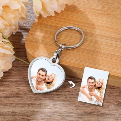 Personalized Photo Keychain BOYFRIEND Gift With Charm-Lovesyouforever