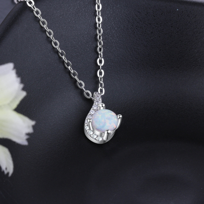 Opal Pendant Necklace for Women-Lovesyouforever