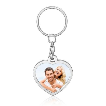 Personalized Photo Keychain BOYFRIEND Gift With Charm-Lovesyouforever