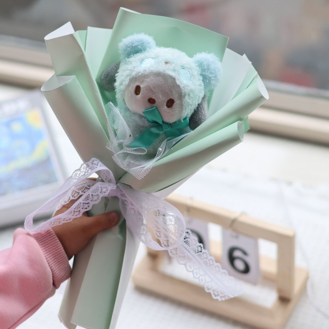 Sanrio Kuromi Cinnamoroll My Melody Plush Doll Cartoon Small Bouquet Birthday Valentine's Day 520 Gift-Lovesyouforever