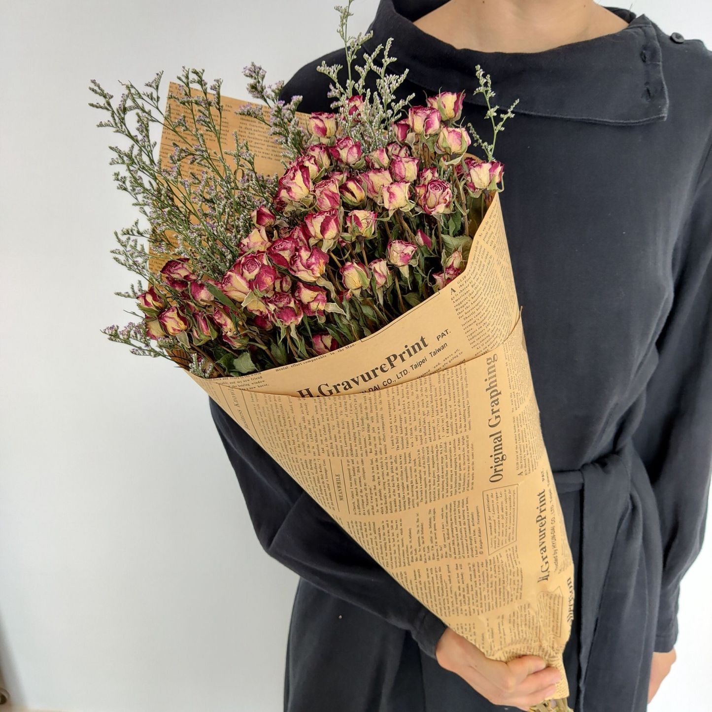 Direct shipment from the base: multi-head rose dried flower bouquet, daisy, teddy, sunflower, rose dried flowers, real flowers wholesale-Lovesyouforever