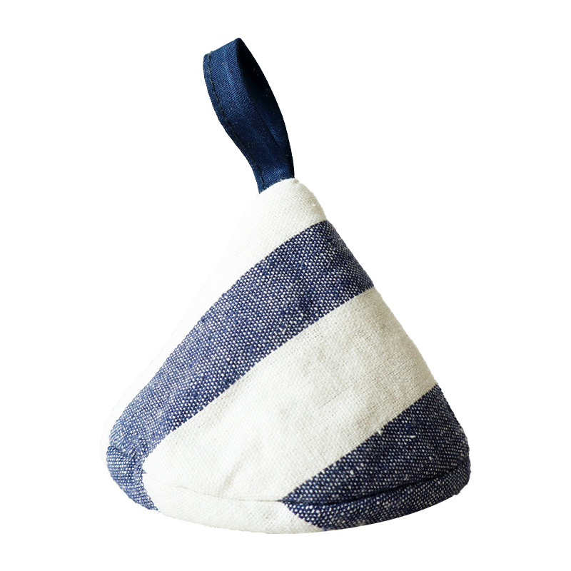 Japanese-style triangular pot cover, kitchen fabric heat-insulating pot handle cover, ear cover for clay pots and iron pots, anti-scald cap-Lovesyouforever