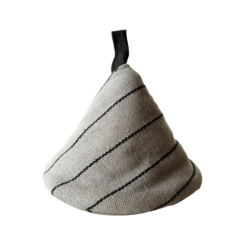 Japanese-style triangular pot cover, kitchen fabric heat-insulating pot handle cover, ear cover for clay pots and iron pots, anti-scald cap-Lovesyouforever