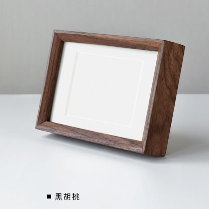 Black walnut wood mortise and tenon right-angle solid wood picture frame stand, beech wood, cherry wood, solid wood, 6 7 8 10 12 14 16inch-Lovesyouforever