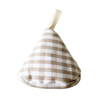 Japanese-style triangular pot cover, kitchen fabric heat-insulating pot handle cover, ear cover for clay pots and iron pots, anti-scald cap-Lovesyouforever