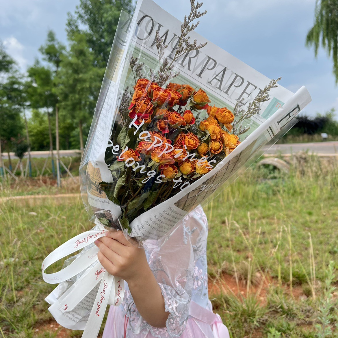 Direct shipment from the base: multi-head rose dried flower bouquet, daisy, teddy, sunflower, rose dried flowers, real flowers wholesale-Lovesyouforever