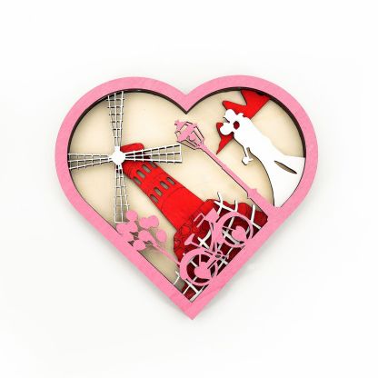 Wooden Hollow Carved Heart Ornament Gift-Desktop Decoration European Style Frame For Couple-Lovesyouforever