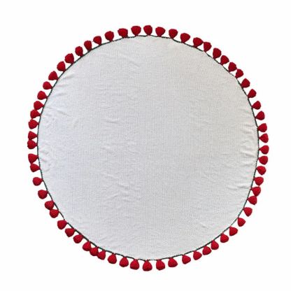 Hand-Knitted Red Rose & Sunflower Blanket Ready-Made Gift for Mother's Day-Lovesyouforever