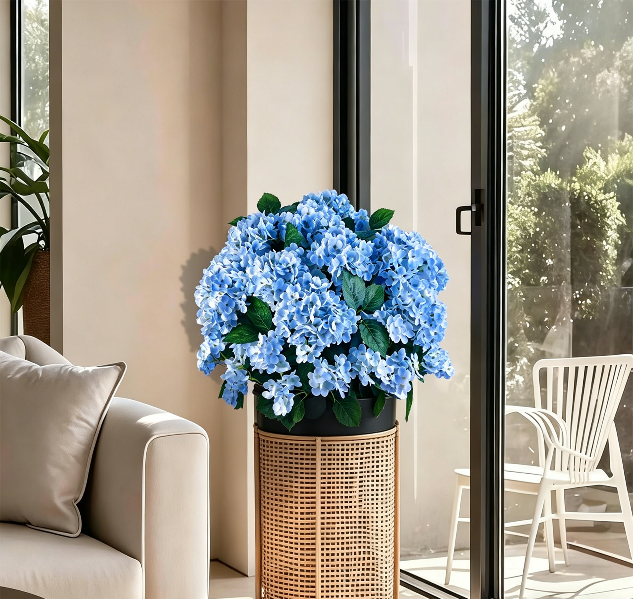 🔥Last Day 70% OFF🔥Artificial Outdoor Hydrangea Flowers - UV resistant, Waterproof, Windproof