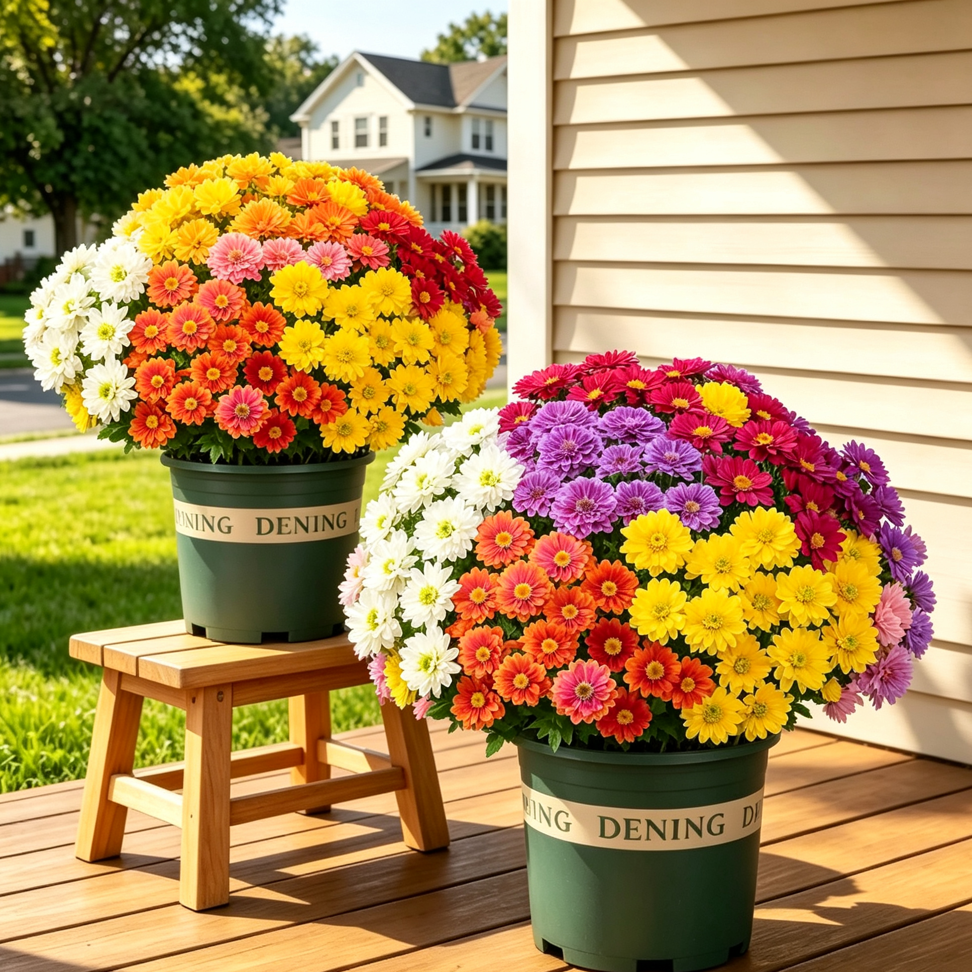 💥Last Day 70% OFF🌼Welcome autumn- Artificial Outdoor Sunset Mums Flowers - UV resistant, Waterproof, Windproof