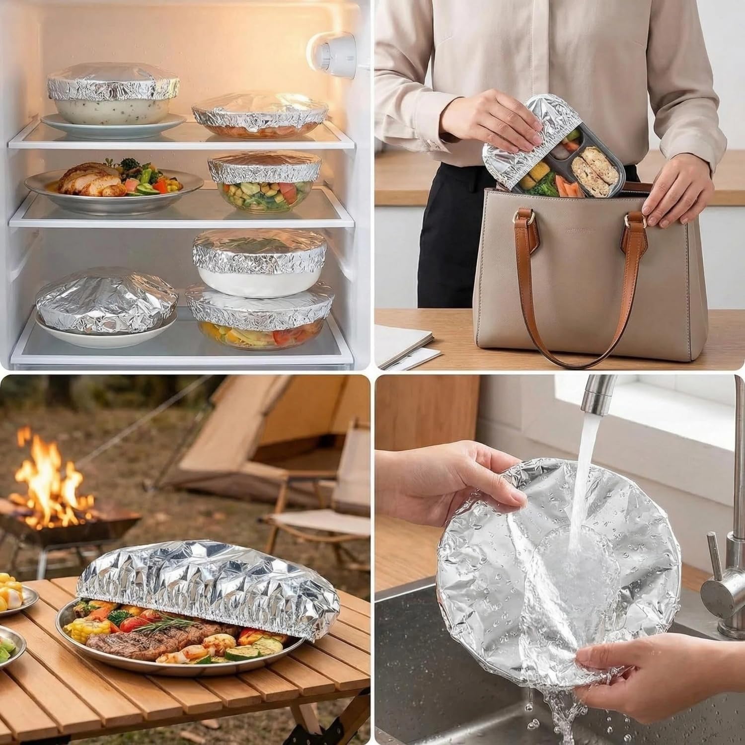 🔥Last Day 50% OFF🔥ALUMINUM FOIL INSULATION COVER Keeps Food Warm, Reusable, Universal Fit