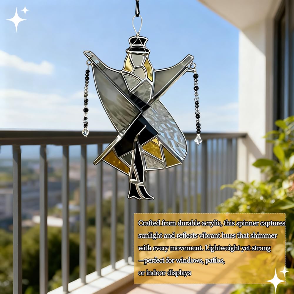 🔥LAST DAY 50% OFF -💃🤘 Handmade Stained Glass Spinner