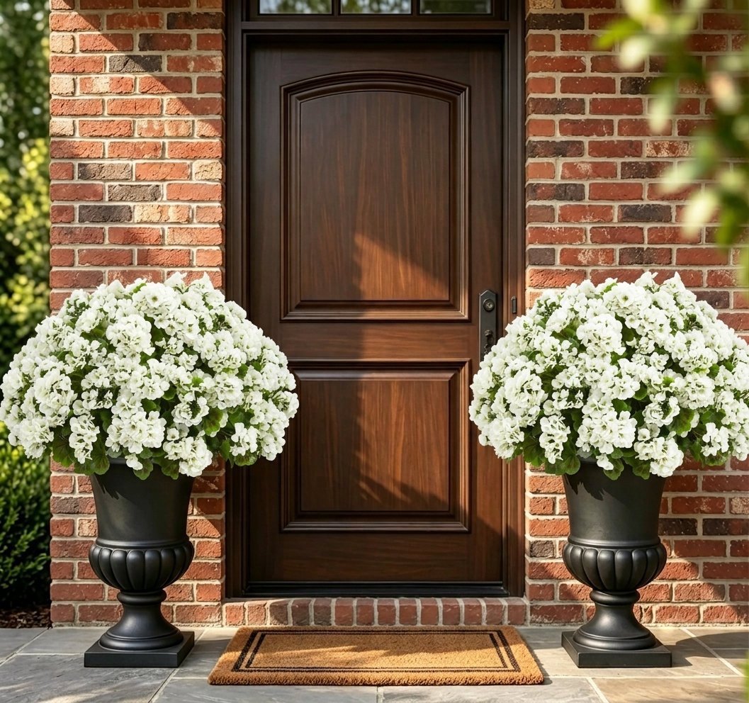 🔥Last Day 70% OFF🌼UV Resistant Artificial Geranium Flowers- UV resistant, Waterproof, Windproof 