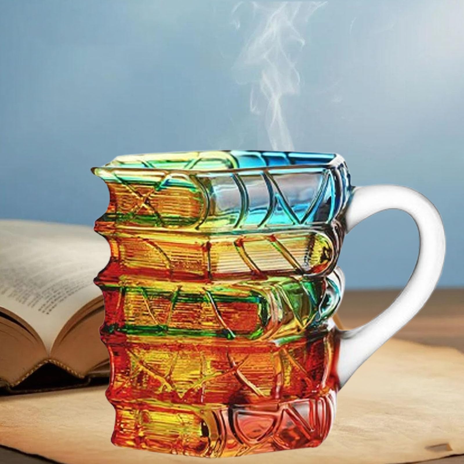 🔥HOT SALE 50%OFF🔥Stained Glass 3D Book Mug