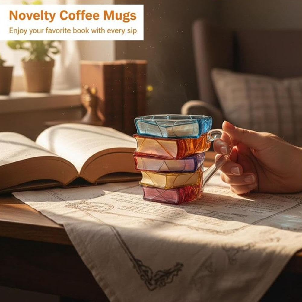 🔥HOT SALE 50%OFF🔥Stained Glass 3D Book Mug