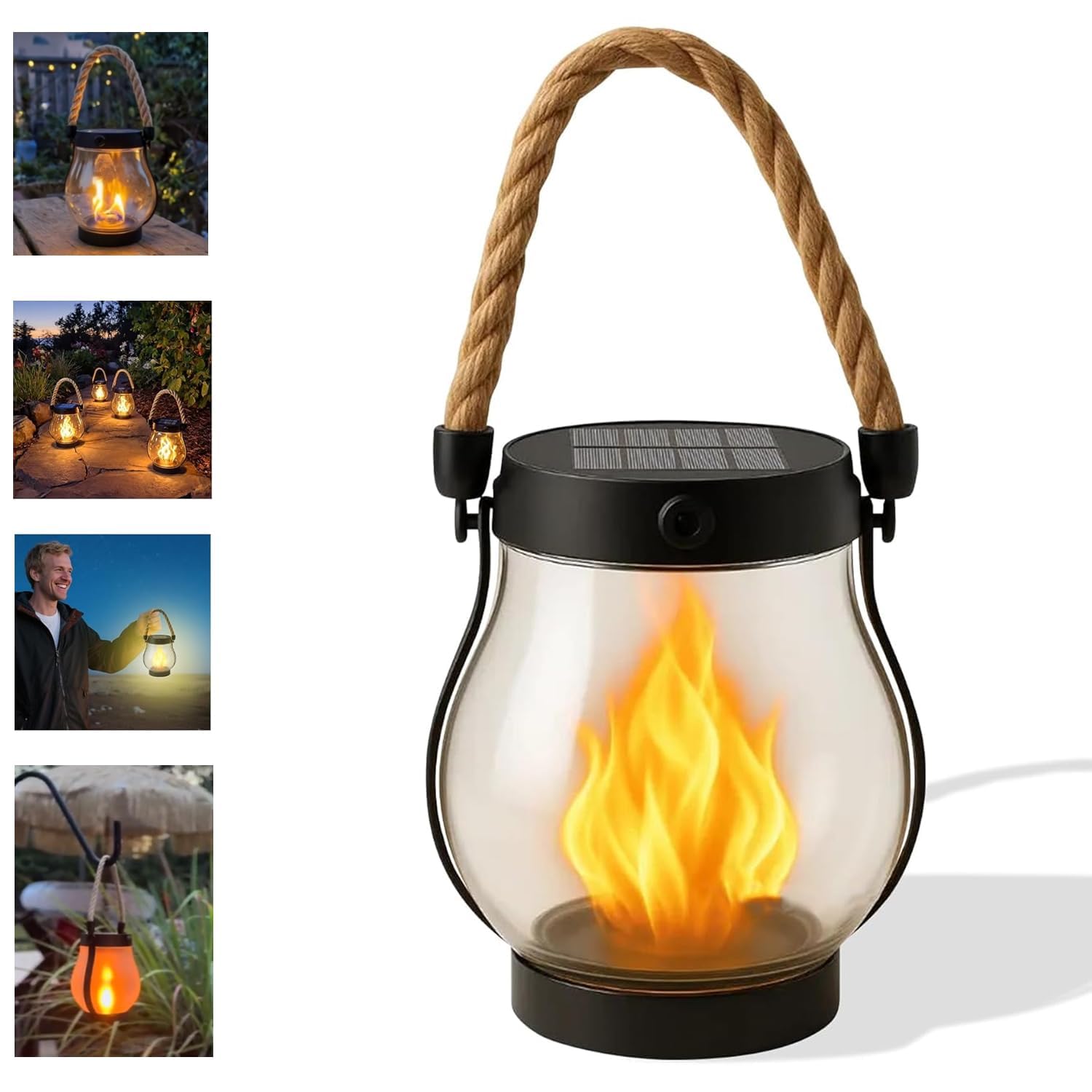 ✨Solar-powered outdoor lights - realistic flame dancing effect✨