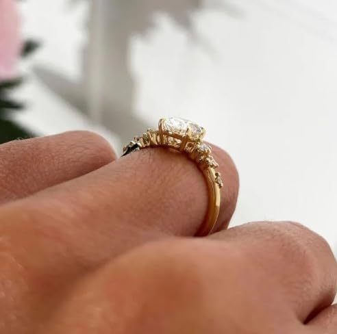 ✨Oval cubic zirconia eternal ring💝