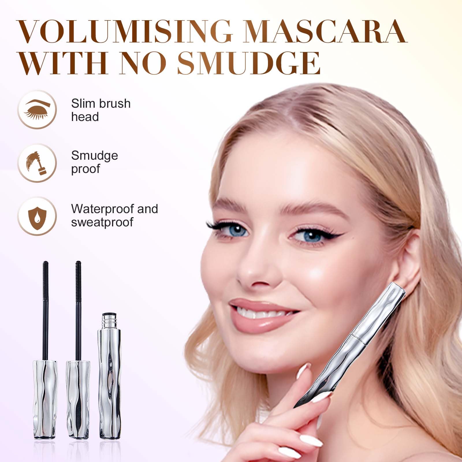 🔥HOT SALE 50%OFF🔥Steel-core tubular eyelashes-WaterproofLong Curling Mascara