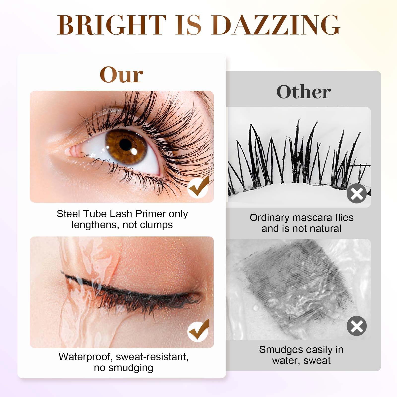 🔥HOT SALE 50%OFF🔥Steel-core tubular eyelashes-WaterproofLong Curling Mascara