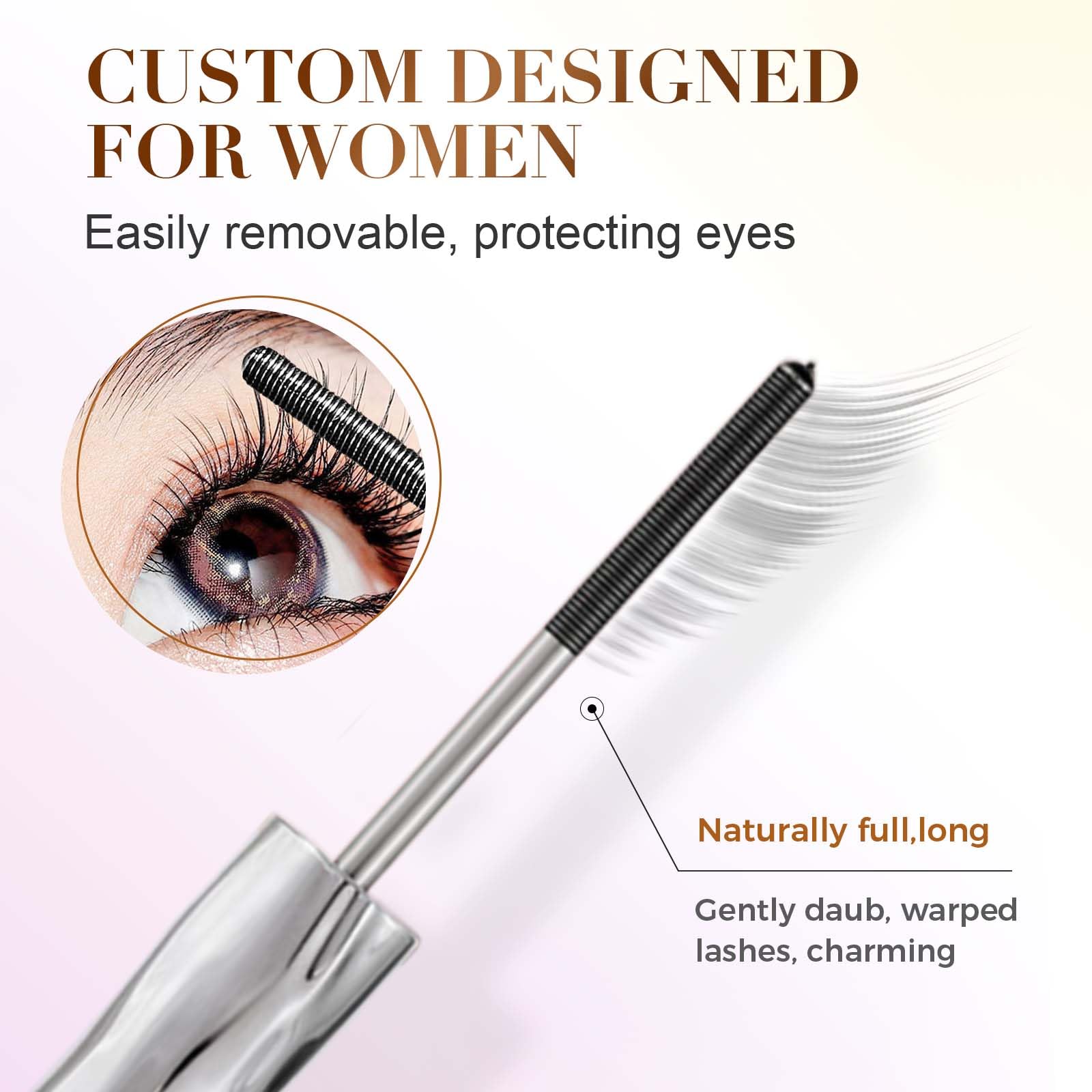 🔥HOT SALE 50%OFF🔥Steel-core tubular eyelashes-WaterproofLong Curling Mascara