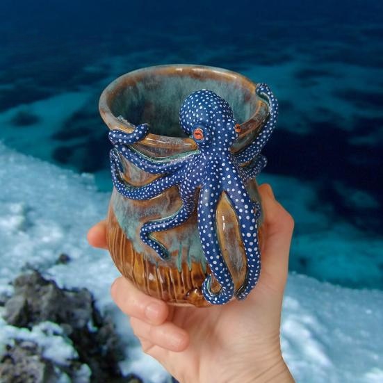 🔥HOT SALE 50%OFF🔥 Handmade Octopus Mug A Mug Like No Other! 🐙