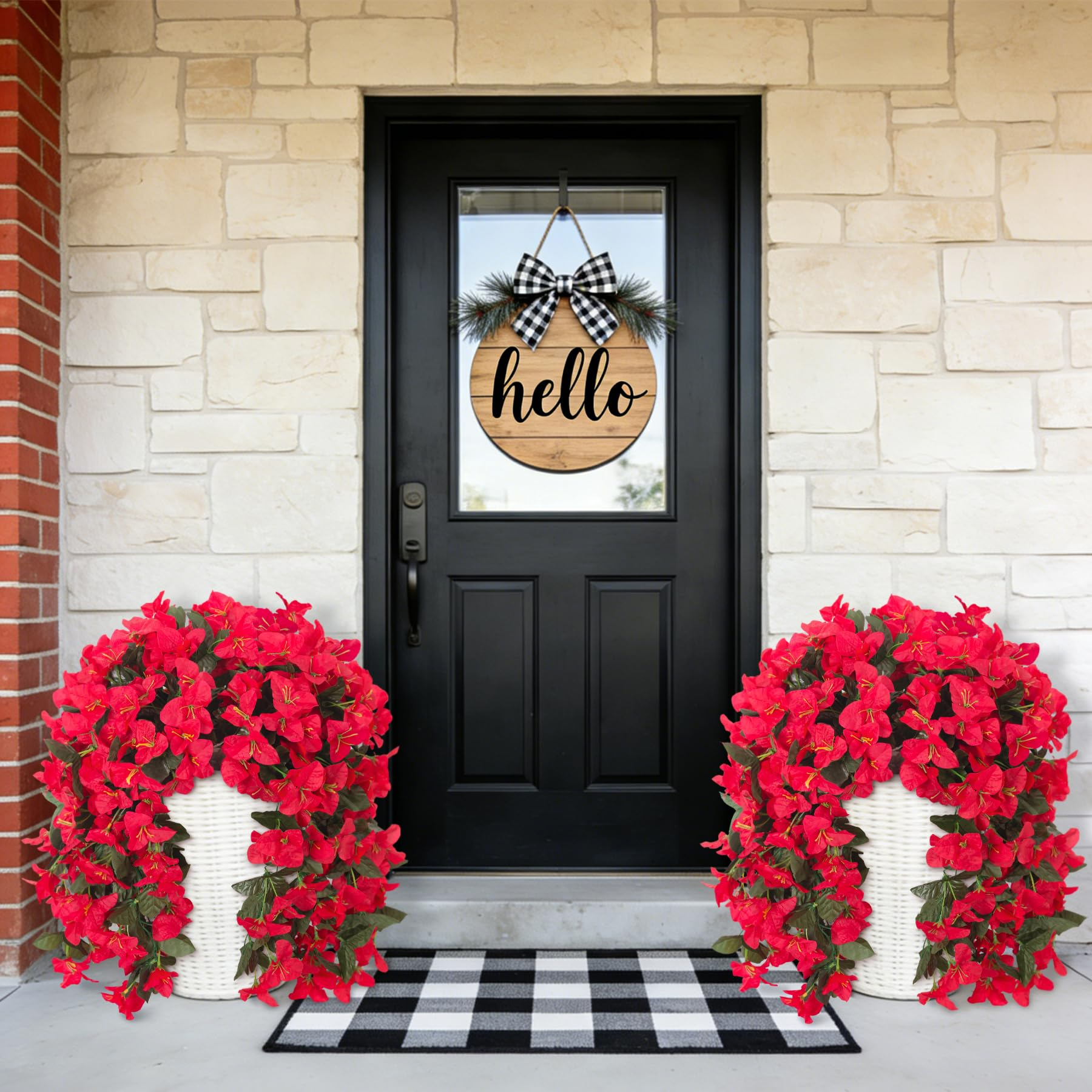 💖Mother's Day Hot Sale 50% OFF🔥-UV Resistant Fall Faux Bougainvillea Artificial Hanging Flowers🌺