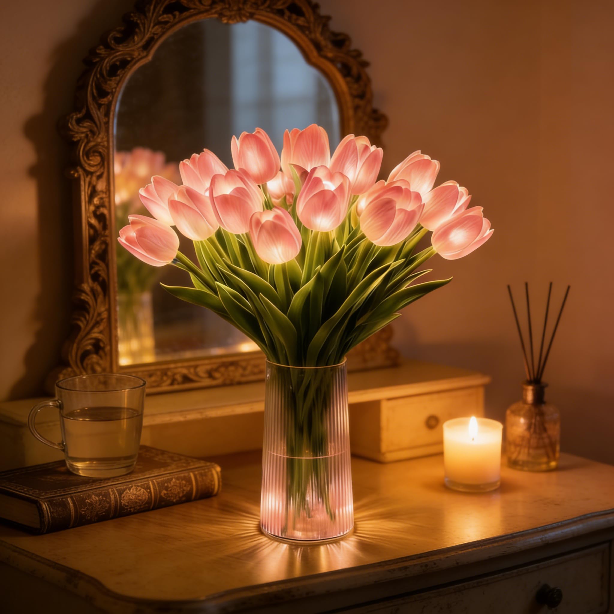 🔥Last day, 50% off🔥Romantic tulip-shaped ambient night light set