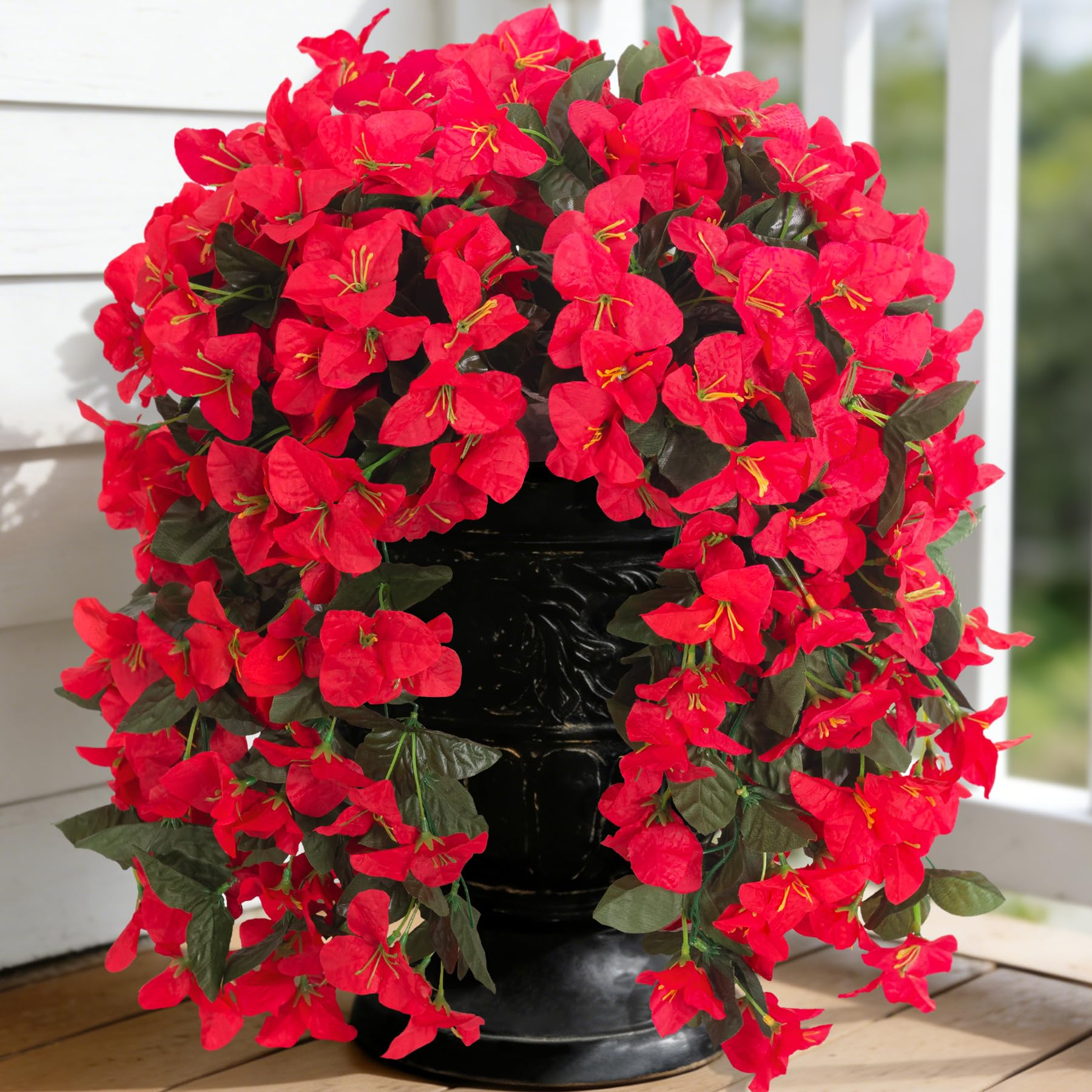 💖Mother's Day Hot Sale 50% OFF🔥-UV Resistant Fall Faux Bougainvillea Artificial Hanging Flowers🌺
