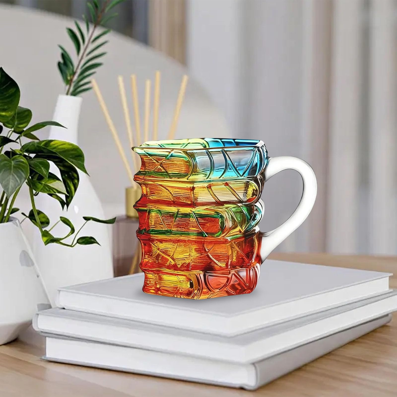 🔥HOT SALE 50%OFF🔥Stained Glass 3D Book Mug