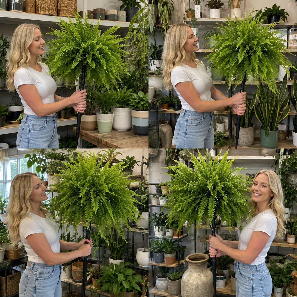 💥BOGO Large Outdoor Ferns💥  UV-Safe & Realistic🌿