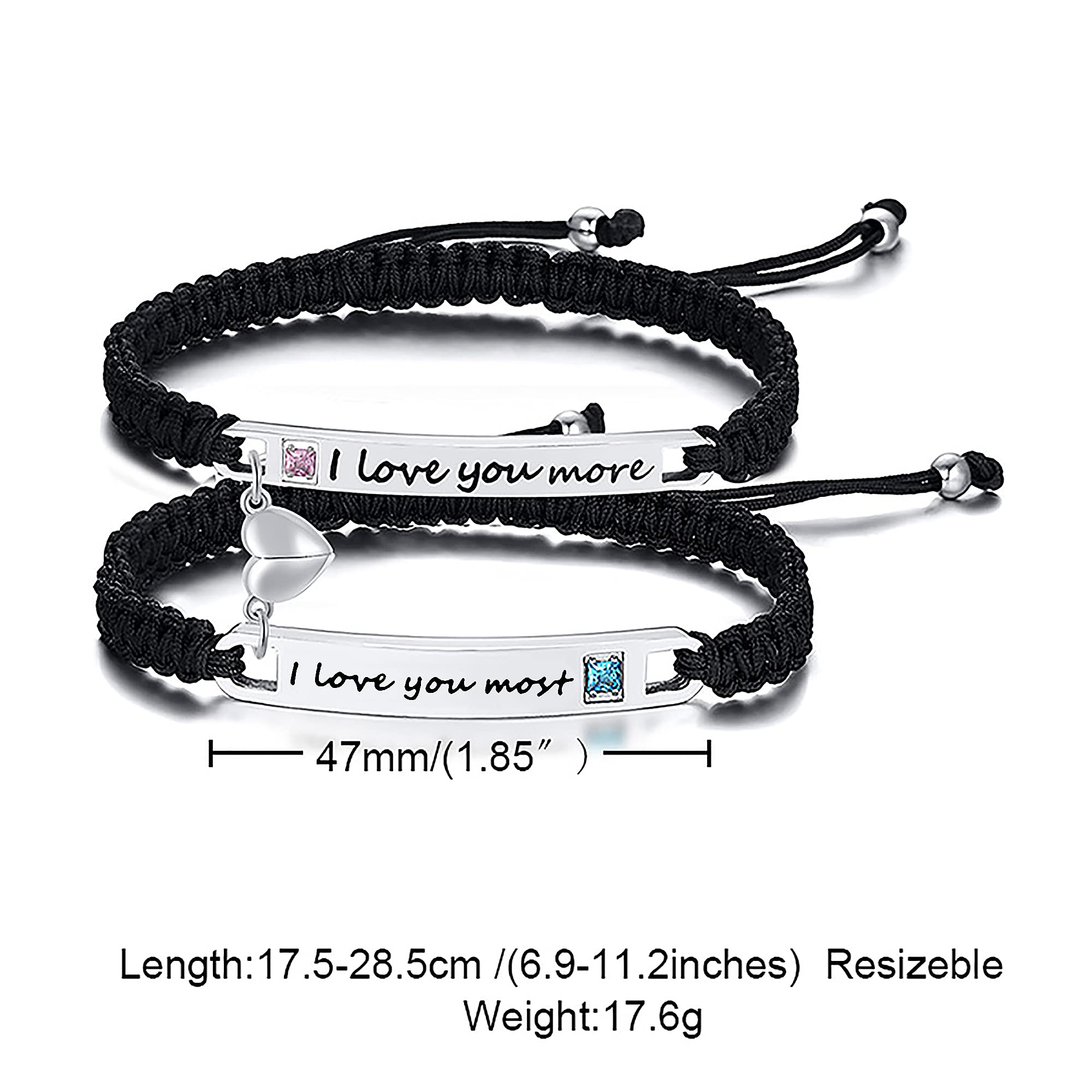 🔥HOT SALE 50%OFF🔥Adjustable heart-shaped woven bracelet set