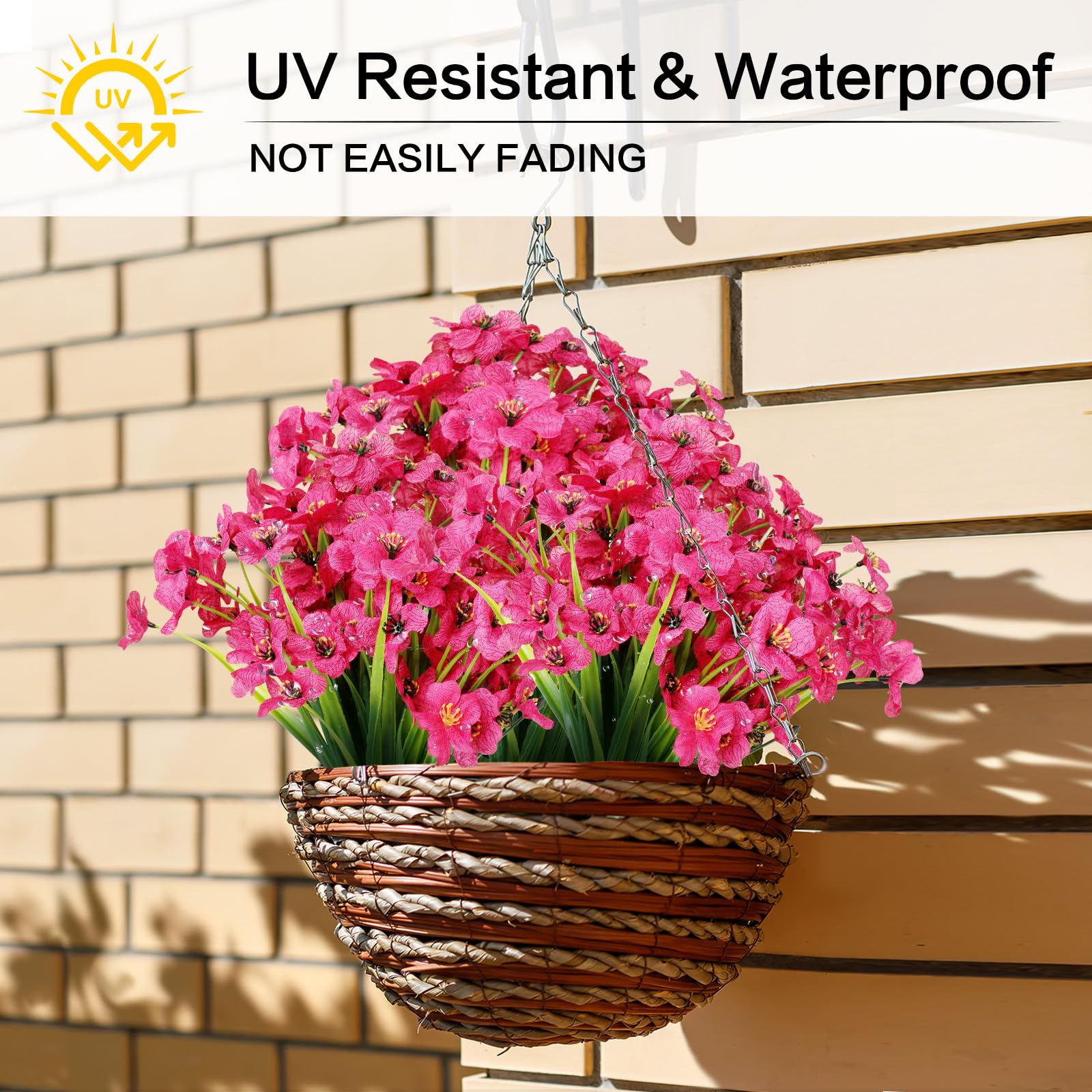🏆 Over 50,000 units sold! 💐 Realistic UV-resistant spring grass violet