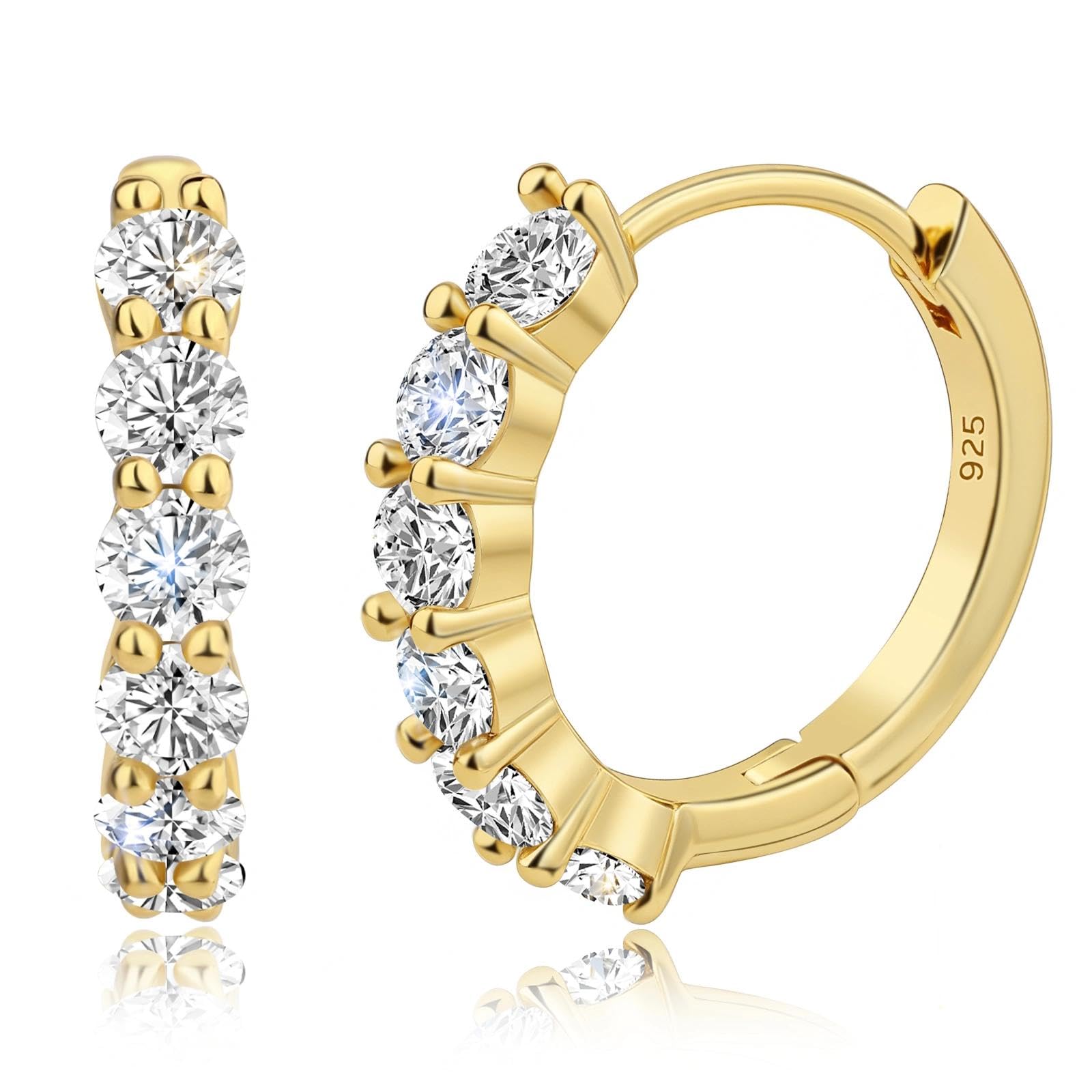 🔥Hot Sale 50% OFF🔥Moissanite Hoop Earrings for Women🎁