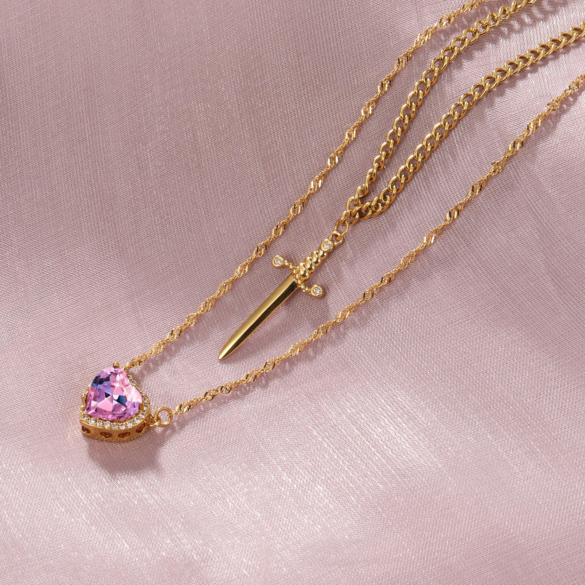 ✨Heart Shaped Sword Pendant Necklace💝