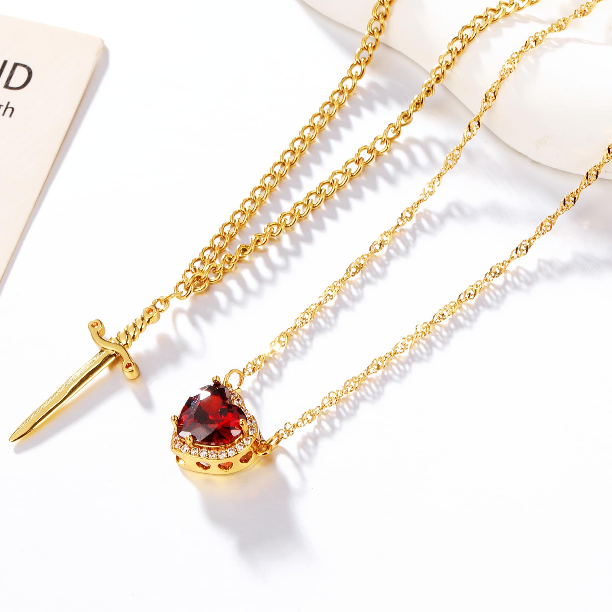 ✨Heart Shaped Sword Pendant Necklace💝