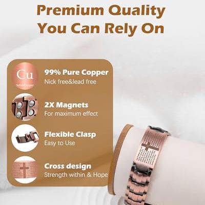 🔥HOT SALE 50%OFF🔥Cross-shaped copper magnetic bracelet