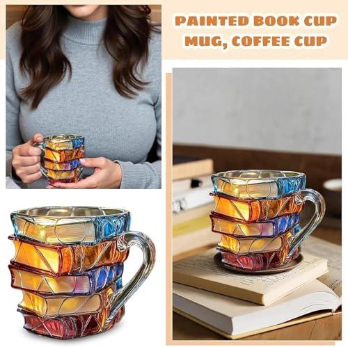 🔥HOT SALE 50%OFF🔥Stained Glass 3D Book Mug