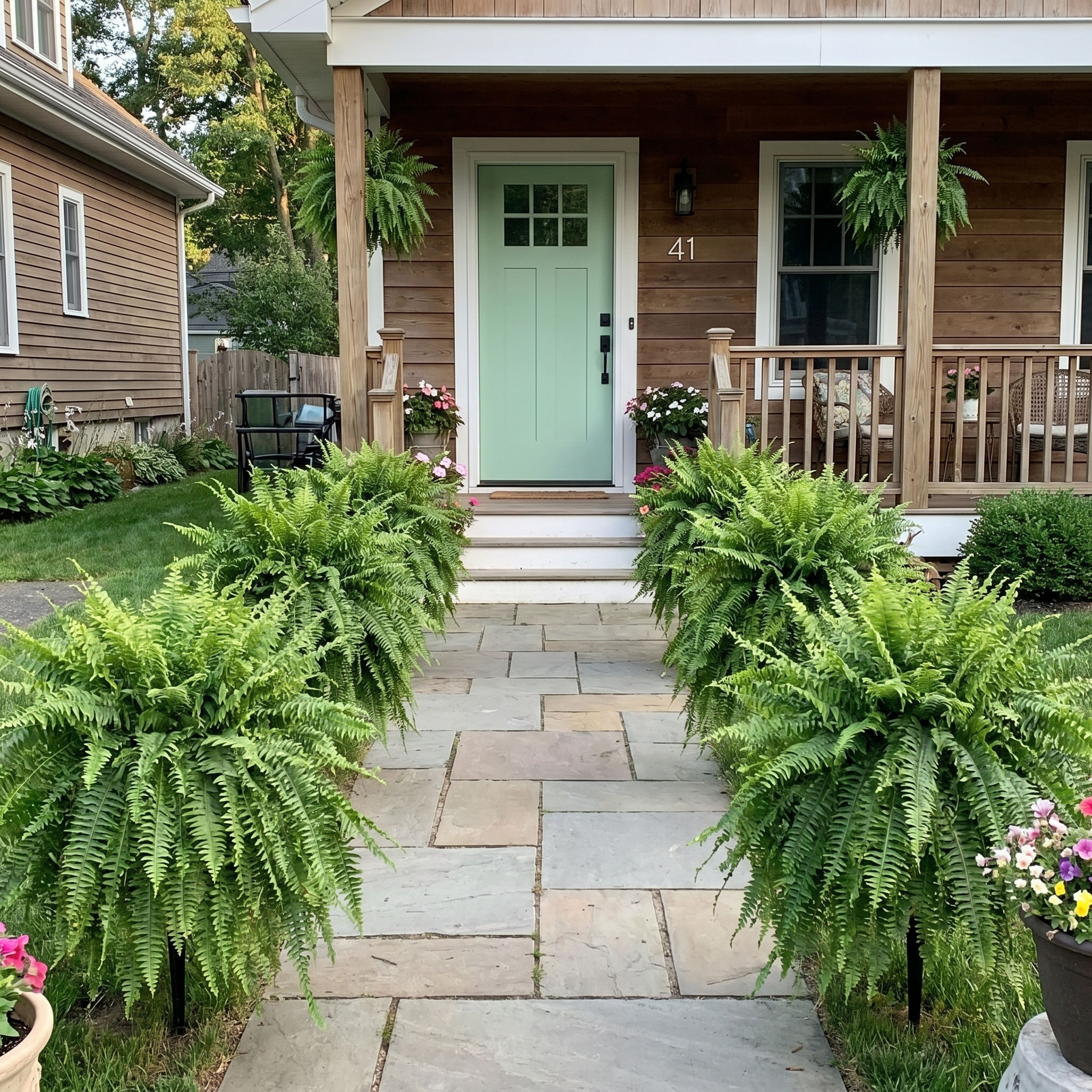 💥BOGO Large Outdoor Ferns💥  UV-Safe & Realistic🌿