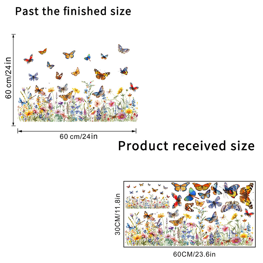 ✨LAST DAY: 50% OFF! - 💐Colorful Floral Bouquet Window Sticker🖼️(Cut to size freely)