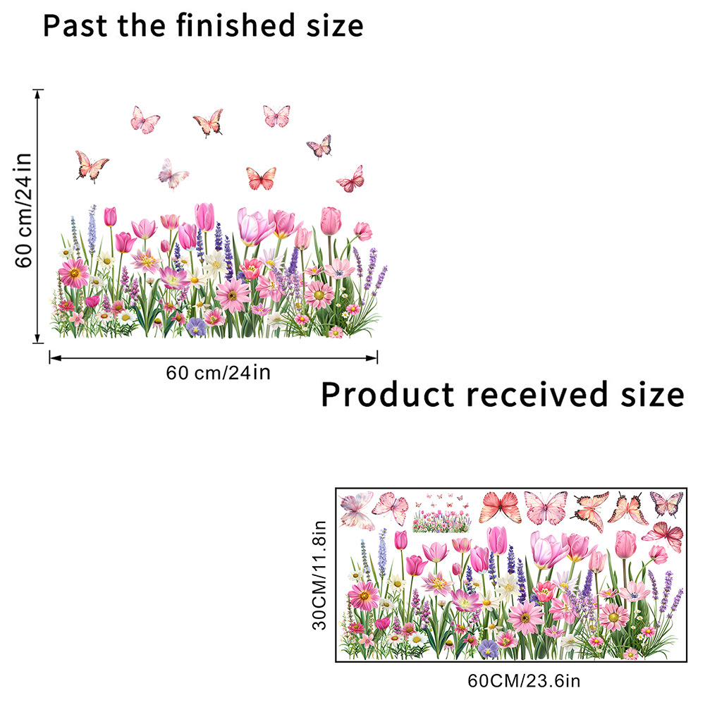 ✨LAST DAY: 50% OFF! - 💐Colorful Floral Bouquet Window Sticker🖼️(Cut to size freely)