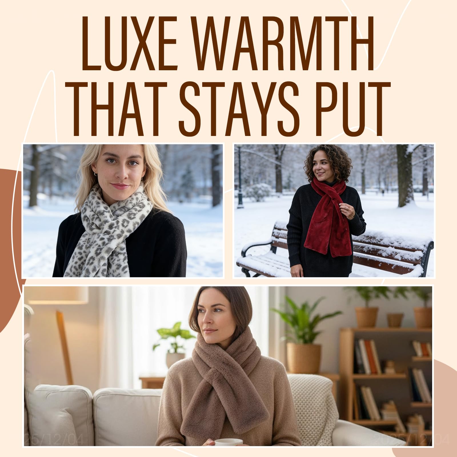 Holiday special offer, save up to 50%! 🔥 Super comfortable scarf with hidden zippered pocket