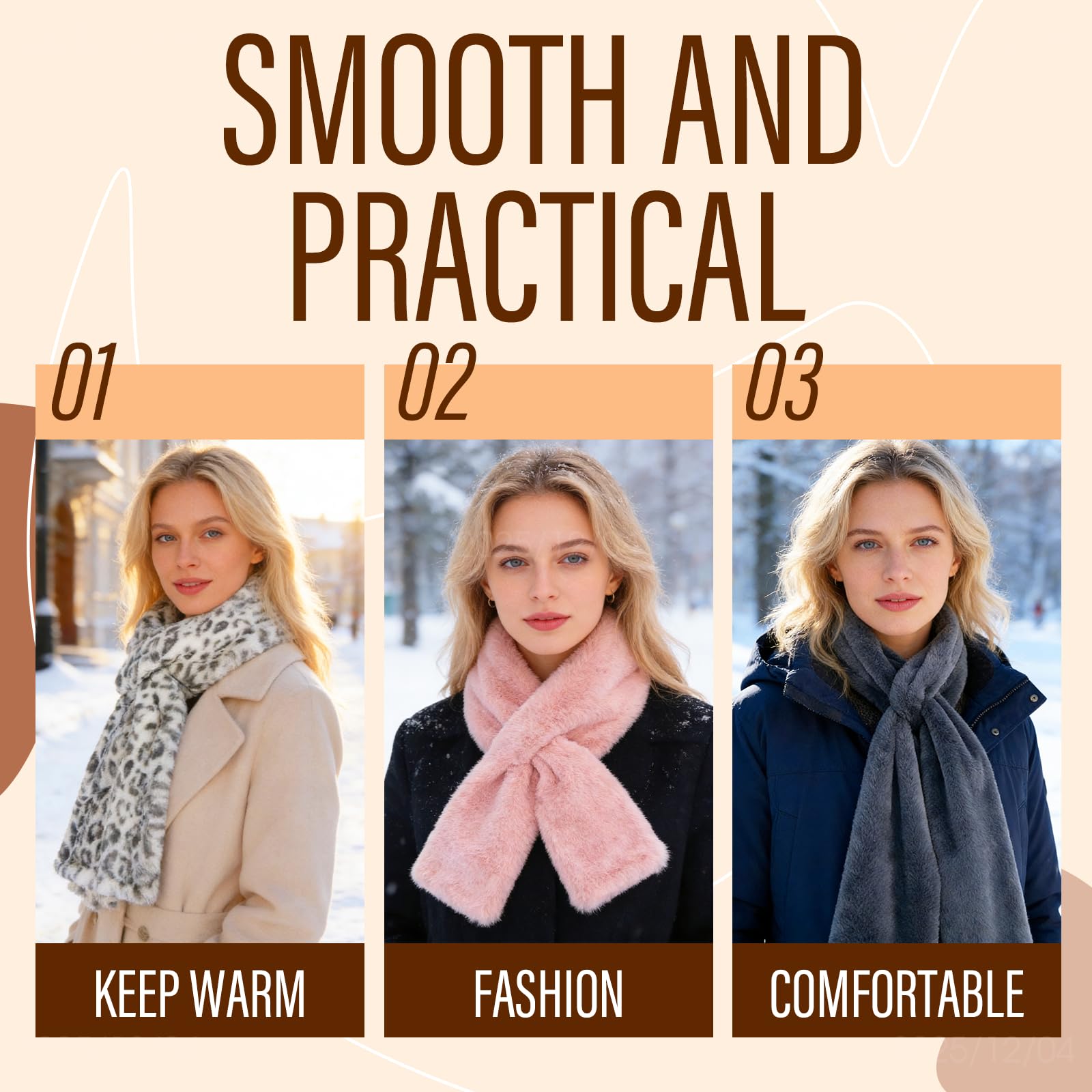 Holiday special offer, save up to 50%! 🔥 Super comfortable scarf with hidden zippered pocket