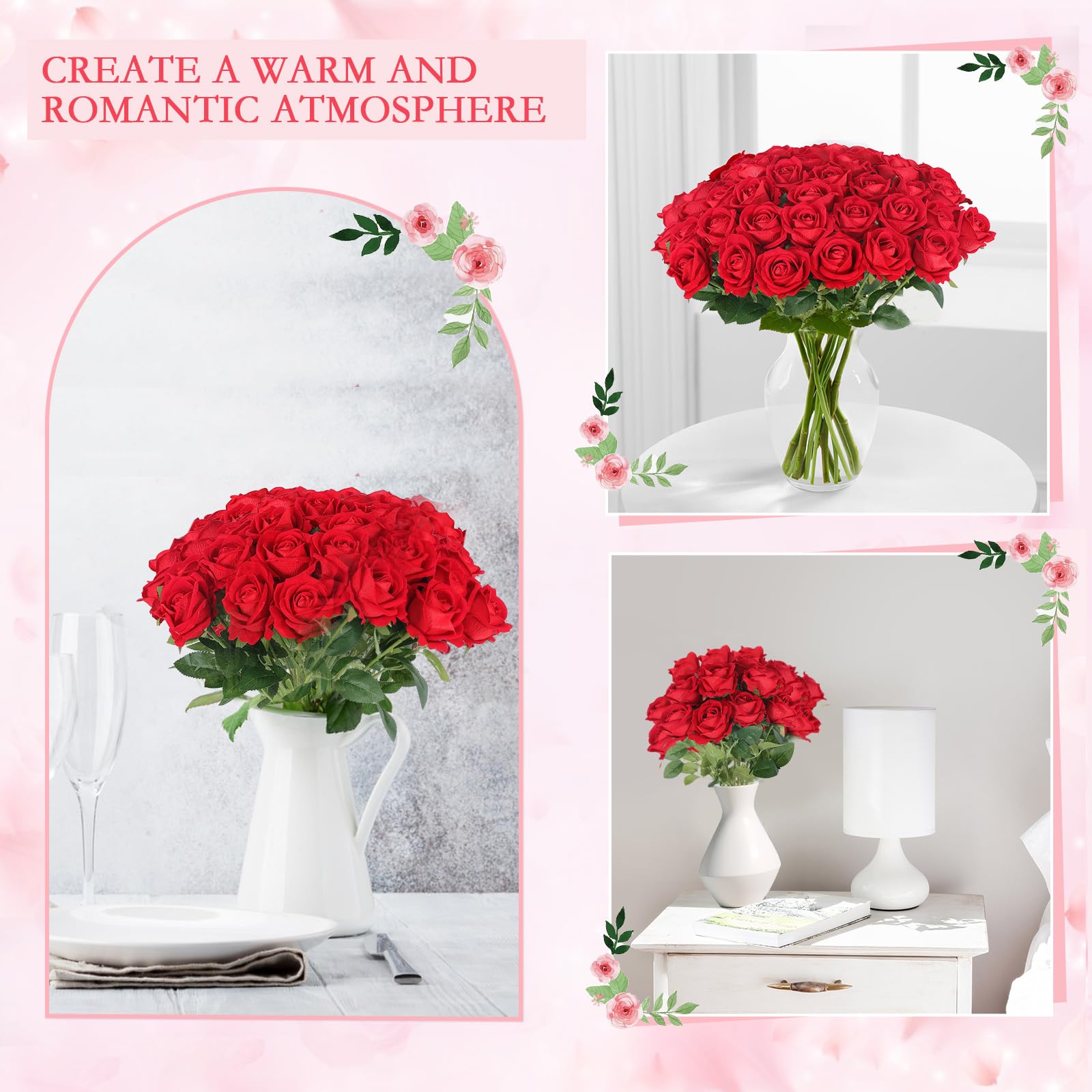 💐Artificial roses, suitable for wedding center decorations, flower arrangements, and home décor✨