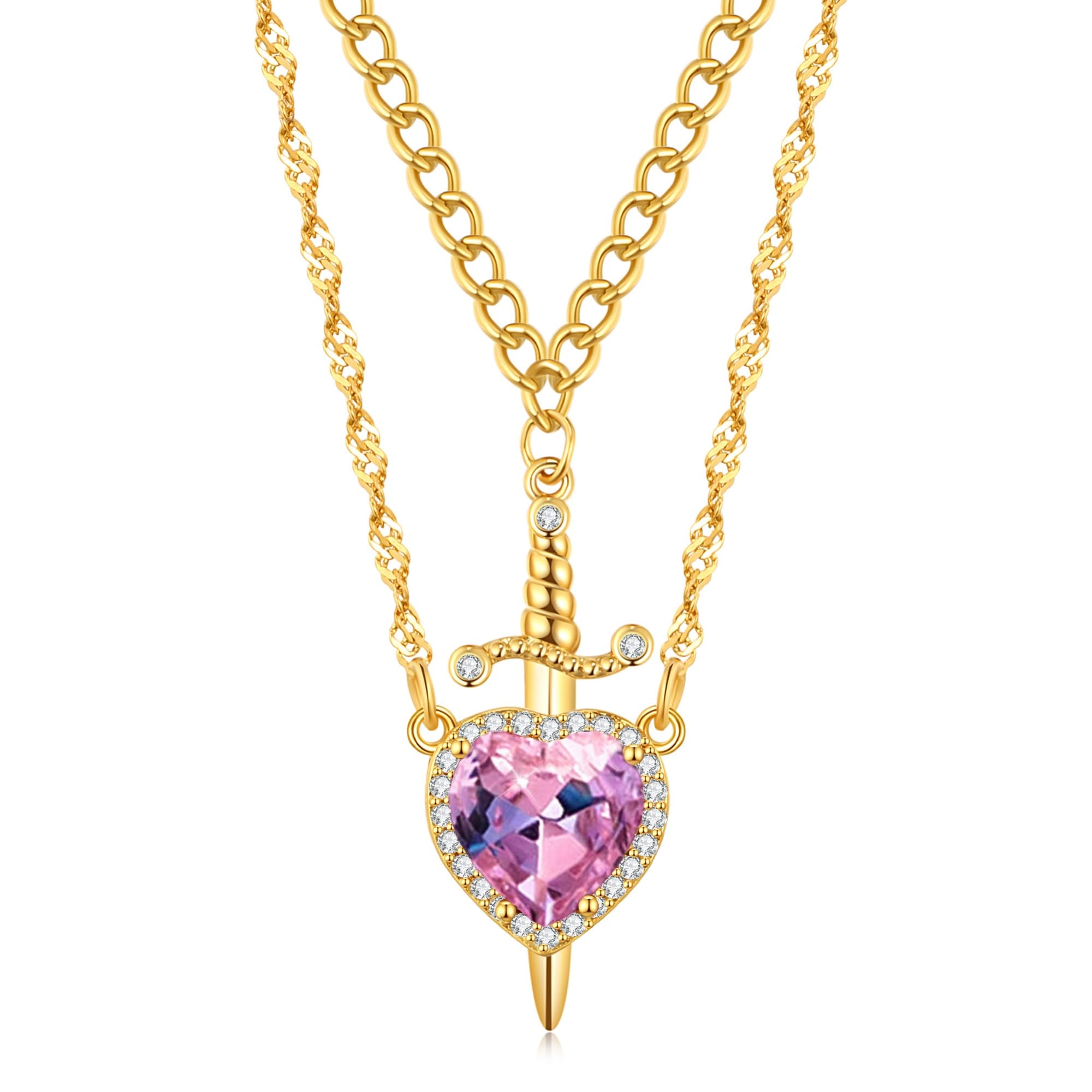 ✨Heart Shaped Sword Pendant Necklace💝