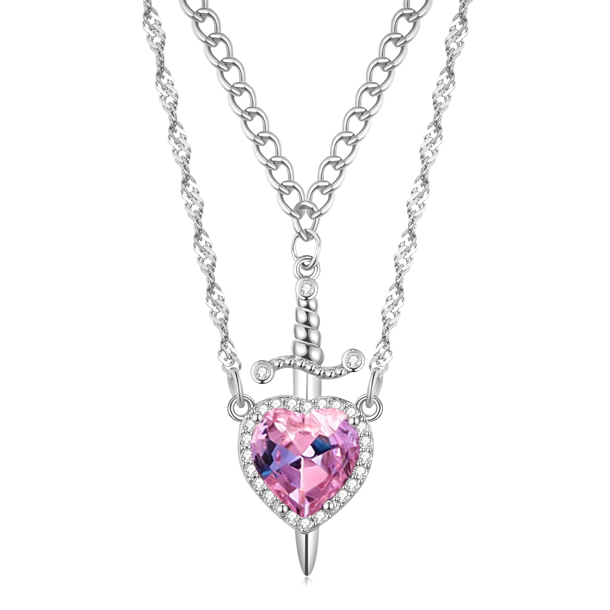 ✨Heart Shaped Sword Pendant Necklace💝